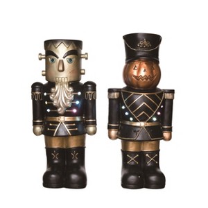 Transpac Light Up Halloween Nutcracker Multicolored Tabletop Decor for Indoor Use Spooky Ambiance Gift and Hostess Gift - 1 of 1