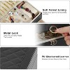 3-Layer Jewelry Box with Lock, Vintage Quilted Top Organizer with Removable Tray, Black - 4 of 4