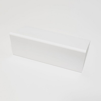 Contemporary Satin White Full-Length Over-the-Door Mirror