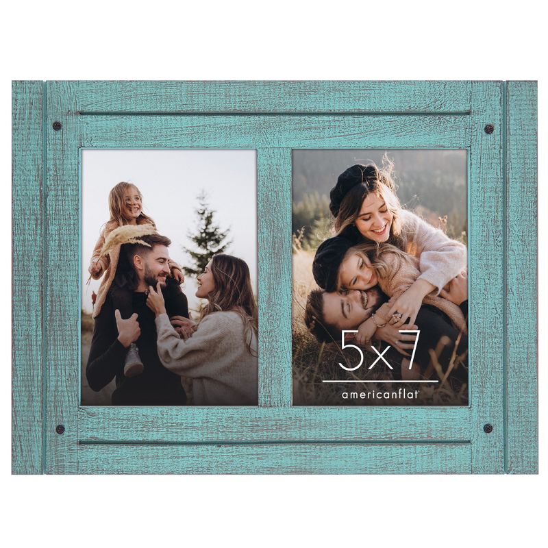 Americanflat Dual Rustic Photo Frame, 1 of 9