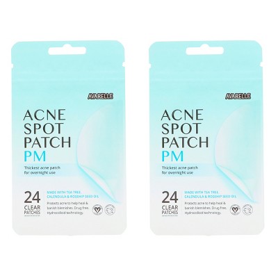 Avarelle Acne Spot Patch PM 24 Round Patches 2 Pack