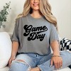 Game Day Retro Puff Print - Womens Garment Dyed Graphic T-Shirt - 3 of 4