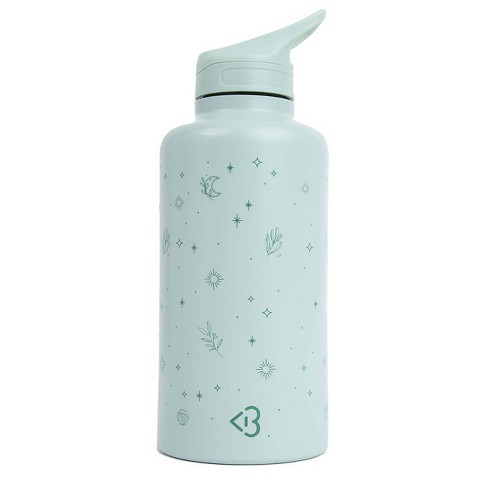 Insulated Water Bottle: Holly Graphic and Bamboo Cap