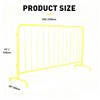 Coucheta 6.5FT Interlocking Steel Barricade-Galvanized Interlocking Barricade with Adjustable Bridge Feet,Crowd Control Metal Barrier for Airport - 2 of 4