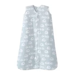 HALO Innovations SleepSack Wearable Blanket Micro Fleece - Blue Elephant L