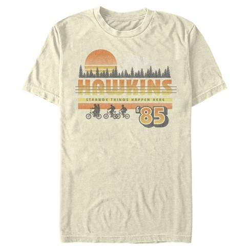  Stranger Things Men's Hawkins High School Logo T-Shirt :  Clothing, Shoes & Jewelry