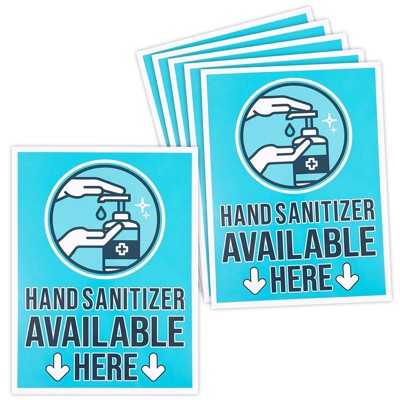 Photo 1 of **2 Pack Bundle**
Stockroom Plus 6 Pack Hand Cleaner Here Adhesive Sign, Store Safety Labels (9 x 12 in)