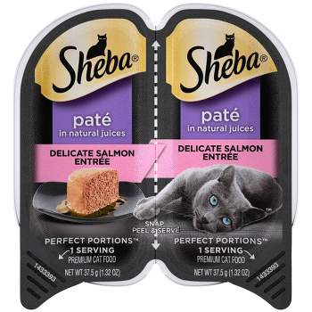 SHEBA PERFECT PORTION Delicate Salmon Entrée Wet Cat Food Pate - 2.64oz