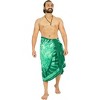 LA LEELA Men's Pareo Sarong Hawaiian Bath Wraps One Size Shamrock Leaves - 3 of 4