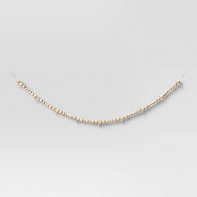 60" Beaded Photo Garland Natural - Opalhouse™