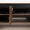 South Shore Flam TV Stand for TVs up to 60" Natural Walnut: Laminated Particle Board Media Console - 4 of 4
