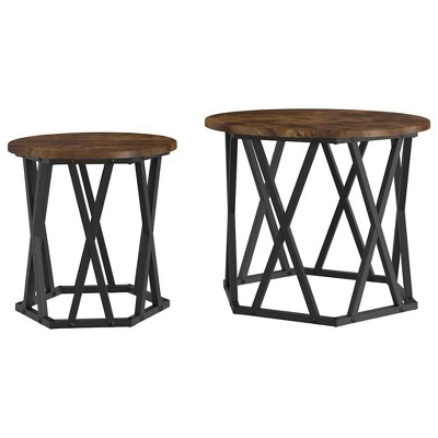 Clihome Modern Round Side Table, Minimalist Accent Table with Sleek Matte Finish for Contemporary Interiors