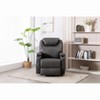 Hybition Large Power Lift Recliner Chair Sofa with Massage and Heat  , 3 Positions, Cup Holders, and USB Ports, Faux Leather - 3 of 4