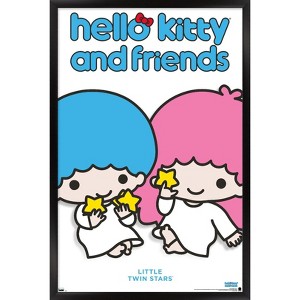 Trends International Hello Kitty and Friends: Hello - Little Twin Stars Feature Series Framed Wall Poster Prints - 1 of 4