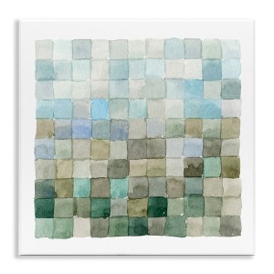 Stupell Industries Modern Watercolor Checkered Shapes, 12" x 12" - 1 of 4