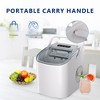 EUHOMY Portable Ice Maker - 26lbs/day, Ultra-Quiet & Self-Cleaning, Bullet Ice Production for Home, Kitchen,White - 4 of 4