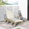 76.8'' Chaise Lounge Chair for Outdoor, Patio Recliner with 4-Position Adjustable Backrest and Cushion for Deck - 2 of 4