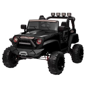 Lomsoe 24V 9Ah Ride on Toy for Big Kids, 2-Seater Powered Ride-on Truck Car with Remote,black - 1 of 4