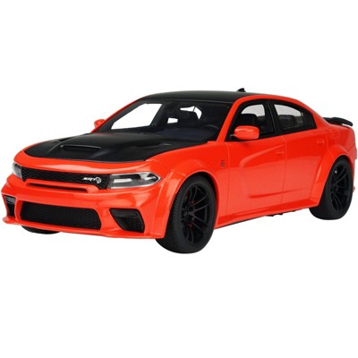 2021 Dodge Charger SRT Hellcat Red Eye Go Mango Orange and Black "USA Exclusive" Series 1/18 Model Car by GT Spirit for ACME