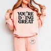 Simply Sage Market Women's You're Doing Great Smiley Face Graphic Lightweight Garment Dyed Set - 2 of 4