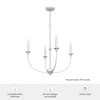 Hunter Fans 26" Southcrest 4-Light Chandelier Distressed White Finish - 3 of 4