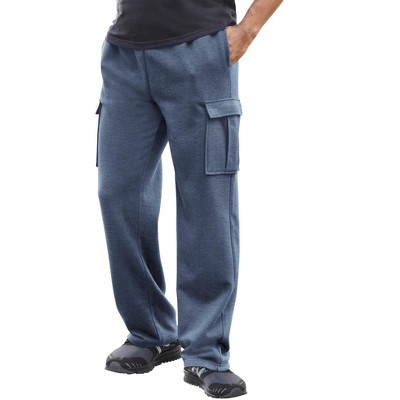 KingSize Men's Big & Tall Fleece Cargo Sweatpants