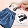 BP4U 12-Pack Kids 12" Wooden Hangers, Maple Toddler & Baby Clothes Hangers with Adjustable Silent Clips and No-Mark Sleeves - 4 of 4