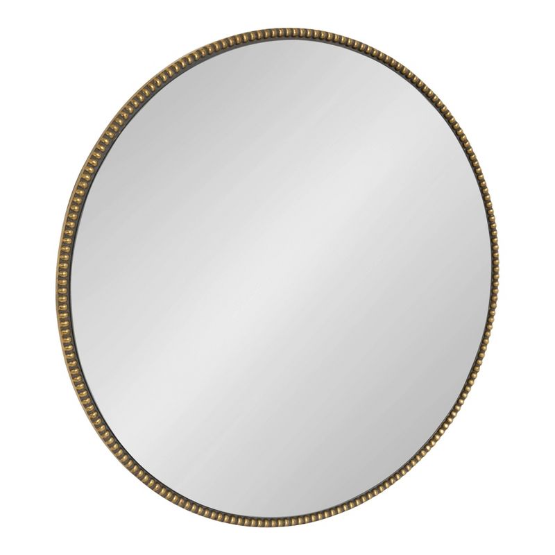 24&#34; x 24&#34; Gwendolyn Round Beaded Accent Wall Mirror Gold - Kate and Laurel, 3 of 10