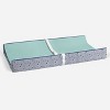 Bacati - Noah Mint/Navy Quilted Changing Pad Cover - 4 of 4