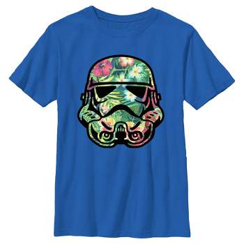 Boy's Star Wars Stormtrooper Tropical Portrait T-Shirt