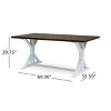 Sapphtopaz Patio Outdoor Table Patio Dining Table Outdoor Dining Table Picnic Table for Garden, Yard, Lawn, Patio - 4 of 4