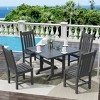 WestinTrends 5 Piece Outdoor Patio Dining Set Outdoor Square Table and Chair Set - 2 of 4