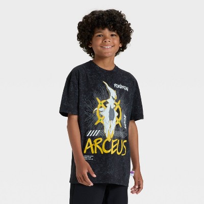 Boys' Pokémon Legendary Arceus Short Sleeve Graphic T-Shirt - Black