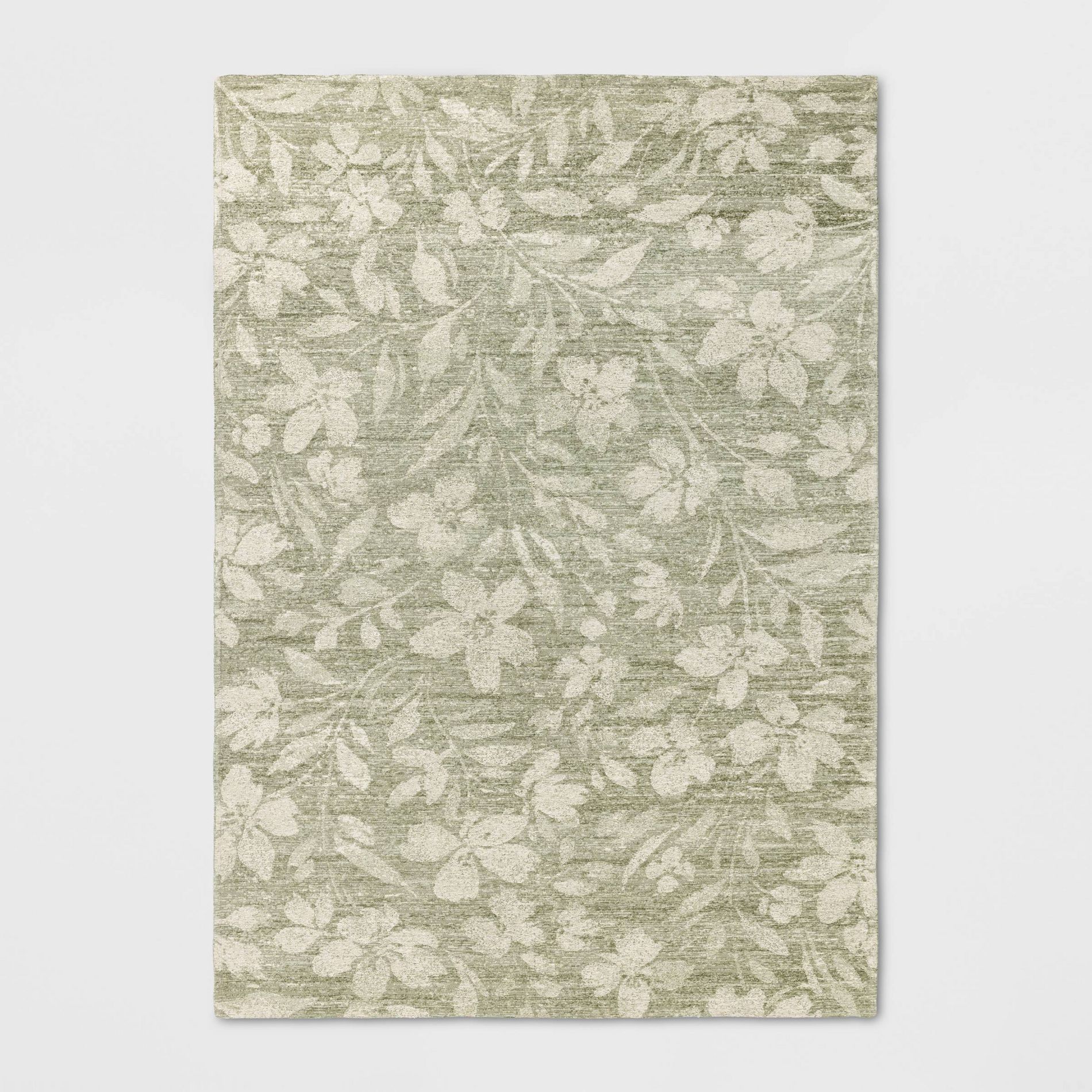 7'x10' Botanical Flatweave Area Rug Green - Threshold™