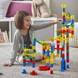 MindWare 103 Piece Marble Run with 20 Marbles - Engineering & Building Toys