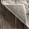 Nuloom Paola High Low Textured Shaggy Diamond Dotted Indoor Area Rug - Grey 5x7 - 4 of 4