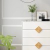 GlasFlength Decorative Storage Cabinets, Multi-purpose Decorative Storage Cabinets with Four Drawers, for Living Room, Entryway, Kitchen, White, - 4 of 4