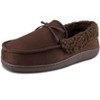 Wembley Men's Classic Indoor/Outdoor Microsuede Moccasin Slippers - 2 of 4