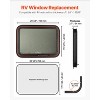 VEVOR RV Exit Window, 30" W x 22" H Tinted RV Window with Net Screen and Trim Ring, Fit for 1 1/4" - 1 13/16" Thickness Wall, Black - 3 of 4