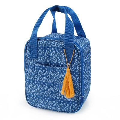 Thistle & Thread Clementine Upright Lunch Bag - Cerulean Blue