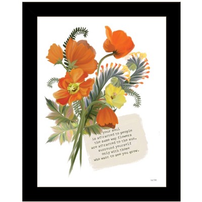 HomeRoots See You Grow Black Framed Print Wall Art