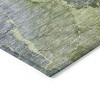 Olive Green And Gray Abstract Washable Indoor Outdoor Area Rug - 4 of 4