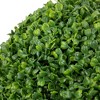 Northlight 1.25' Unlit Artificial Two Tone Green Boxwood Topiary Garden Ball - 3 of 4