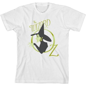 Wizard Of Oz Wicked Witch Logo  Girl's Crew Neck Short Sleeve Tee - 1 of 2