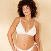 Women's Ribbed Triangle Bikini Top - Shade & Shore™ - 4 of 4