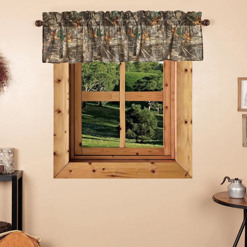 Realtree Edge Farmhouse Valance - Enhance Your Kitchen Camo Curtains, Windows, Bedroom or Living Room Decor with Rustic Hunting Camouflage Valance, 1 of 7