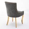 PAGED Dining Chairs Set of 2 Modern Living Room Chair with Wooden Legs, Upholstered Dining Room Chair for Kitchen - 3 of 4
