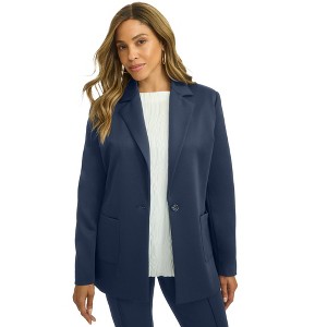 Jessica London Women's Plus Size Perfectease Blazer - 1 of 4