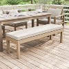 Greemotion 57" Bordeaux Metal Outdoor Patio Dining Bench: Aluminum Frame, Beige Cushions, UV & Water-Resistant - 2 of 4