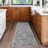Washable Area Rugs Floral Living Room Bedroom Carpet Non-Slip Low Pile Vintage Soft Thin Throw Rug - 2 of 4